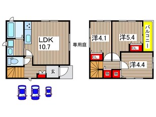 GKタウン5号棟の物件間取画像